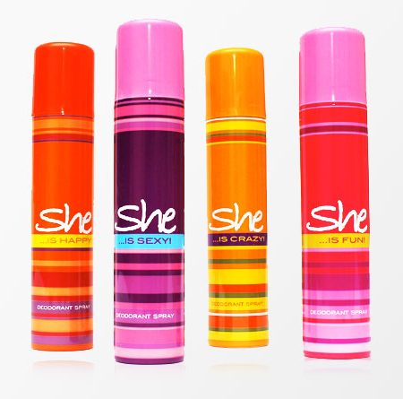 Pack of 4 She Deodorants for Her online in Karachi Pakistan