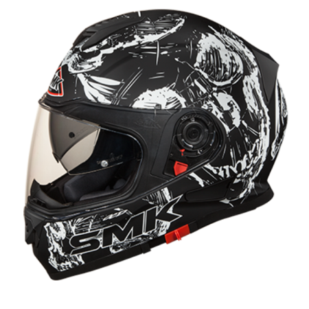 SMK Twister Designer Full Face Helmet Skull Graphic MA210