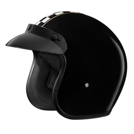 Studd Open Face Jetstar Classic D2 Cafe Racer Helmet