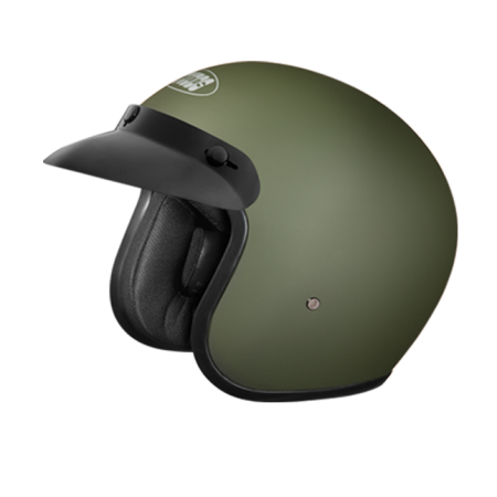 Studd Open Face Jetstar Classic Military Green Helmet
